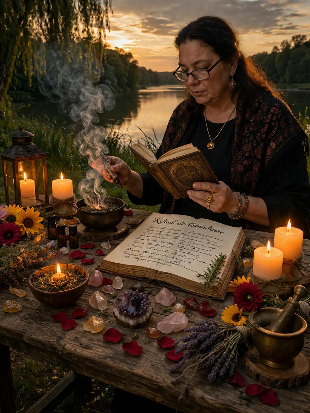 Monica Tămăduitoarea – Ritual cu fum de plante sacre